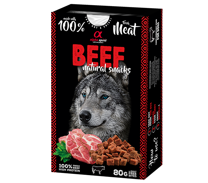 Liellopu gaļas augstvērtīgs gardums suņiem 80 g